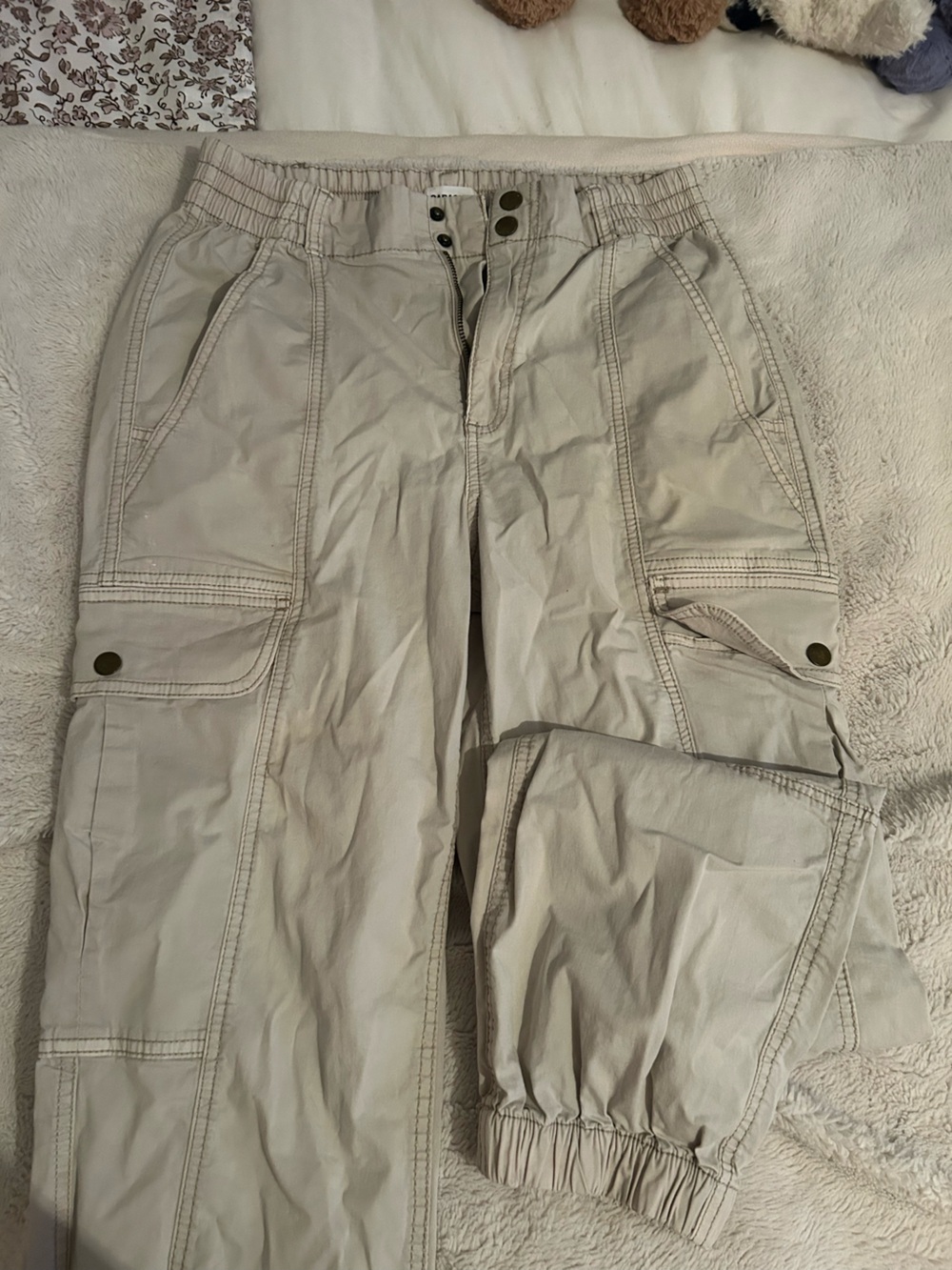 Garage Cargo Pants in Light Gray